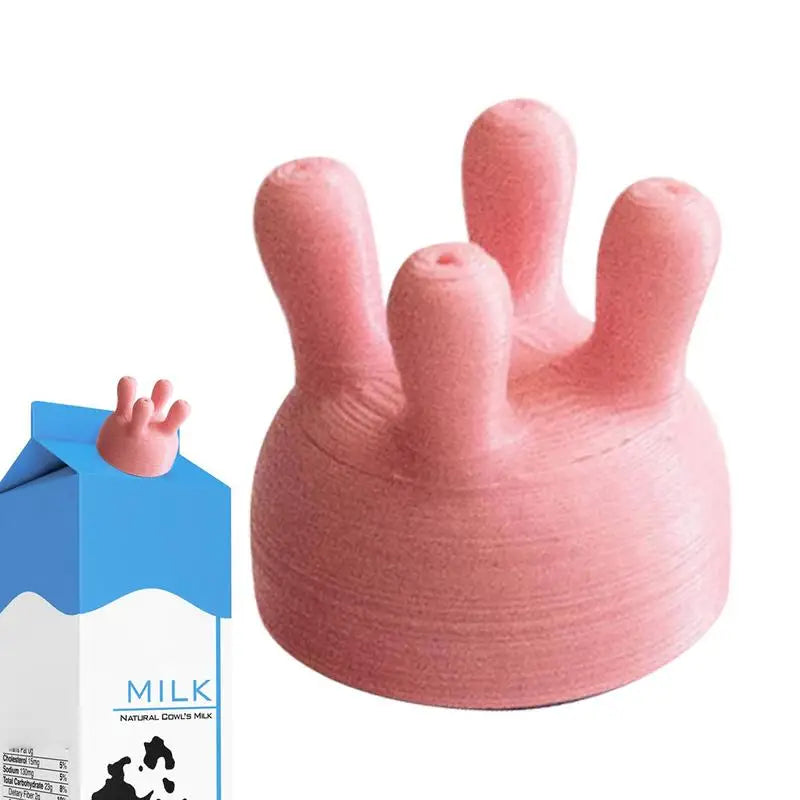 Funny Pouring Milk Bottle Cap Milk Carton Cap Milk Diverter Pour Spout Covers for Milk Bottles Pour Spout Covers for Friends