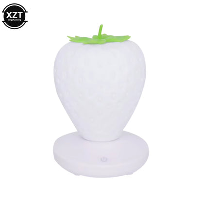 Led Energy-Saving Lamp Children with Sleeping Night Light Fun USB Charging Strawberry Shape Lamp Touch Switch Bedroom Decoration