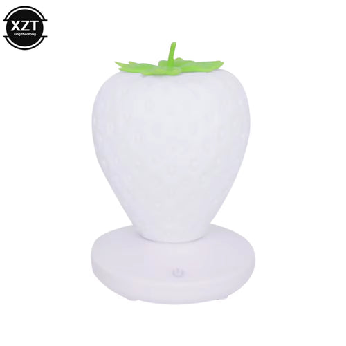 Led Energy-Saving Lamp Children with Sleeping Night Light Fun USB Charging Strawberry Shape Lamp Touch Switch Bedroom Decoration